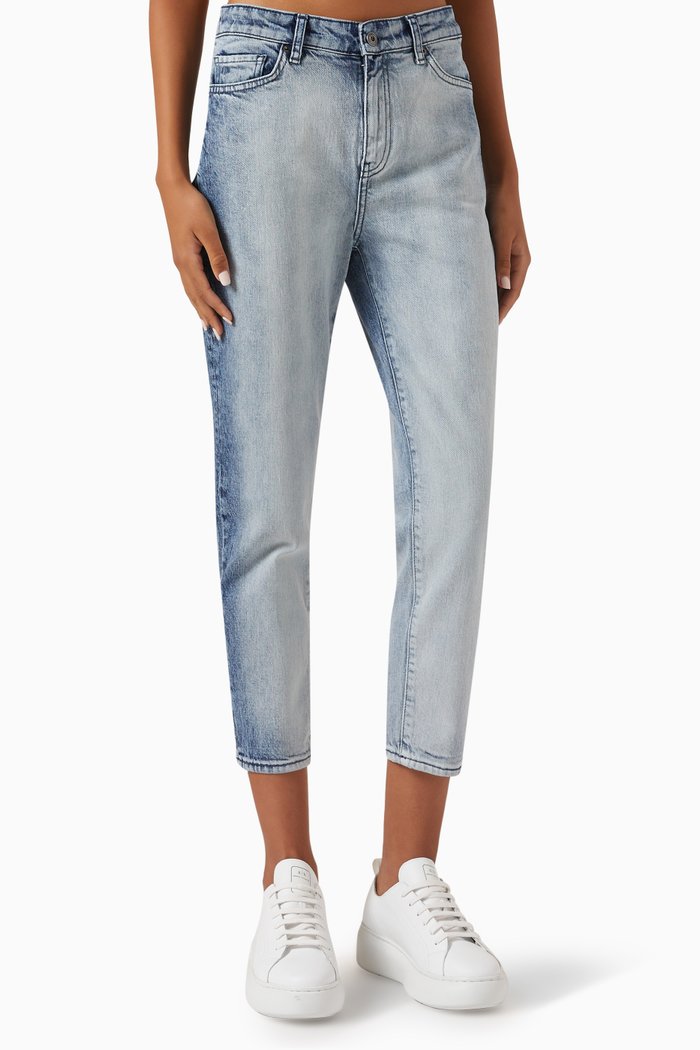 

J16 Boyfriend Cropped Jeans in Denim, Blue