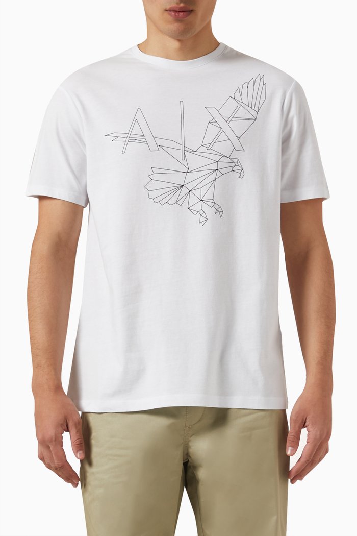 

Logo T-shirt in Cotton Jersey, White
