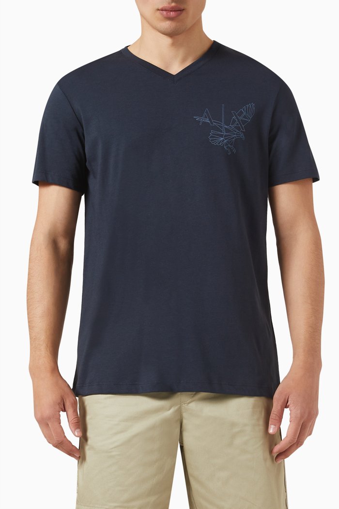

Logo T-shirt in Cotton Jersey, Blue