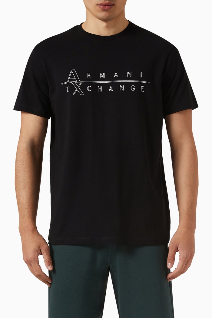 

Logo T-shirt in Cotton Jersey, Black