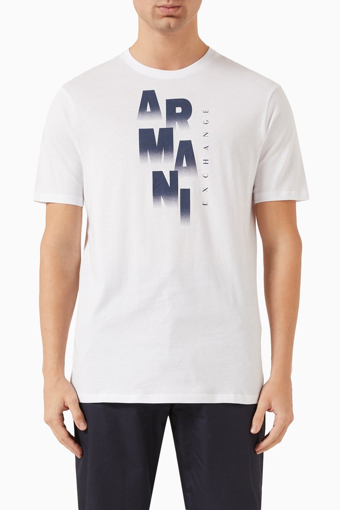 

Logo Print T-shirt in Cotton Jersey, White