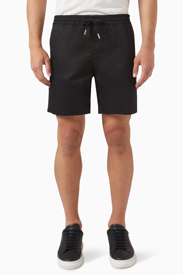 

Logo Shorts in Cotton, Black