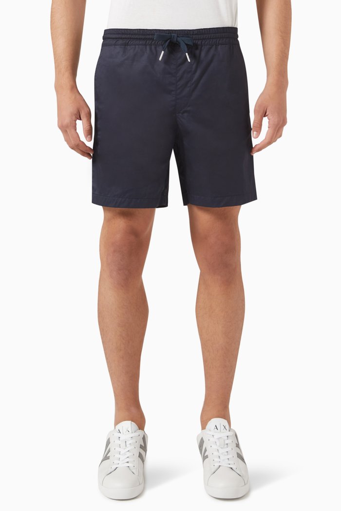 

Logo Shorts in Cotton, Blue