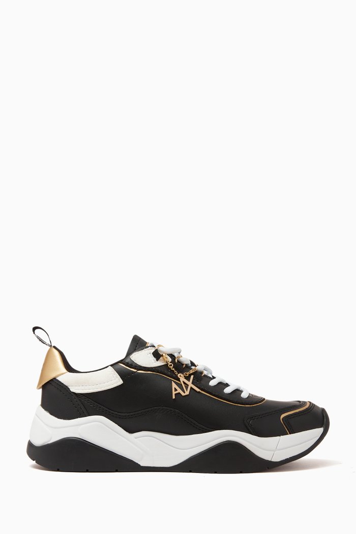 

Cher AX Charm Low-top Sneakers in Textile, Black