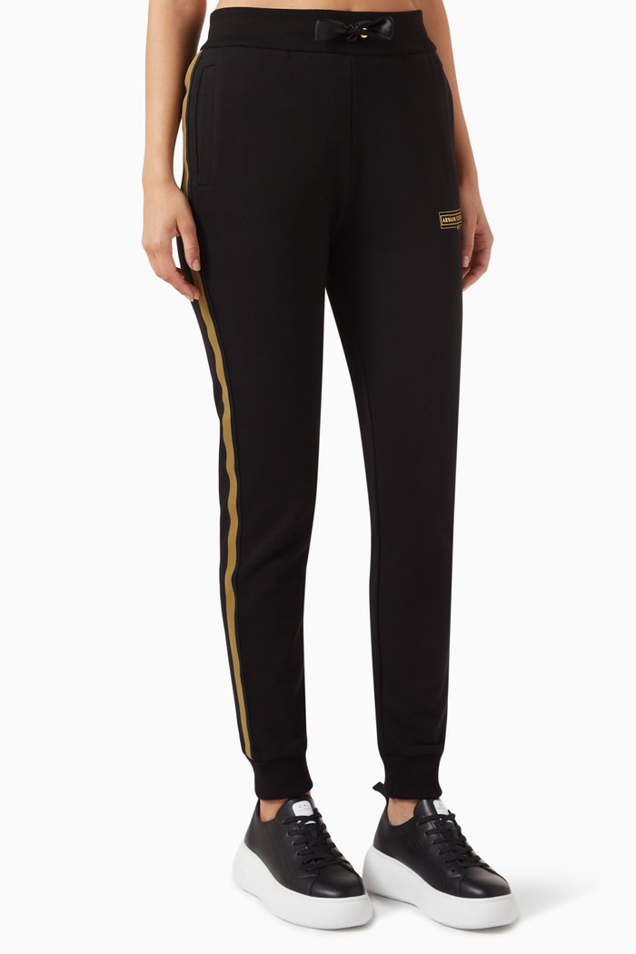 

Foil Logo Sweatpants in Jersey, Black