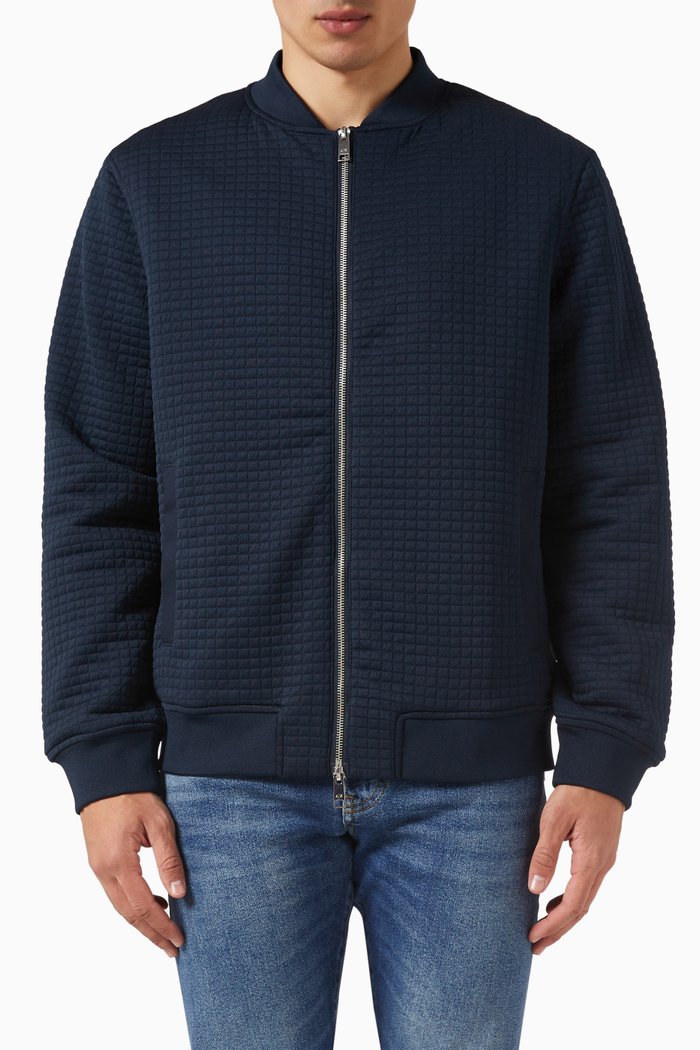 

Logo Bomber Jacket in Nylon, Blue