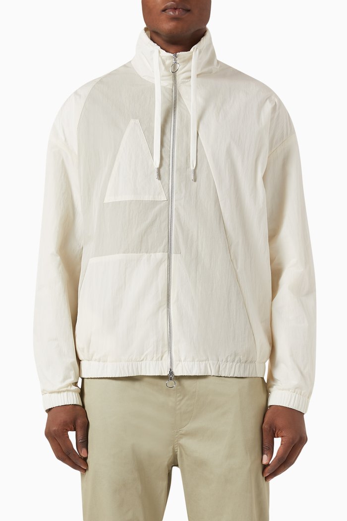 

Bomber Jacket in Nylon, White