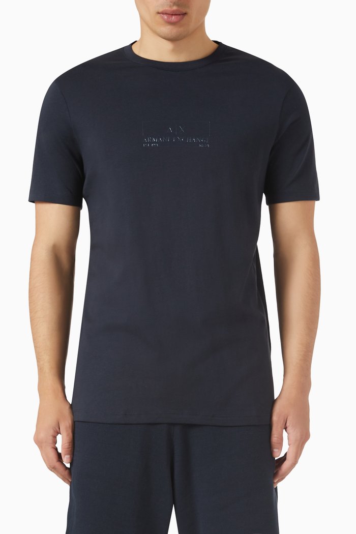 

Logo T-shirt in Cotton Jersey, Blue