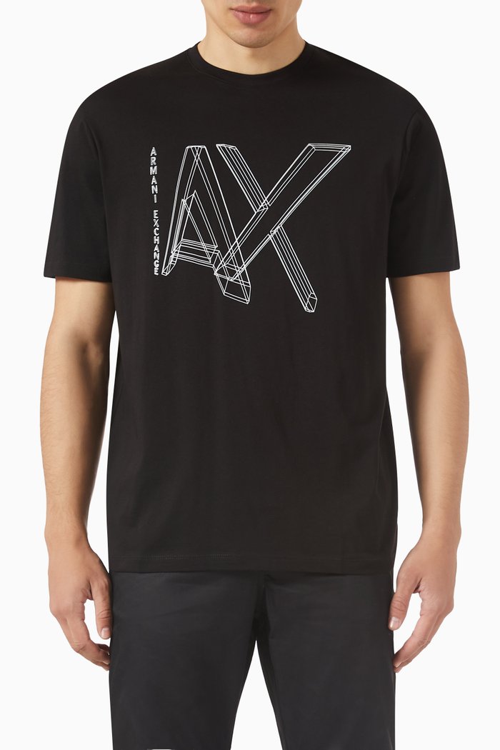 

Logo T-shirt in Cotton Jersey, Black