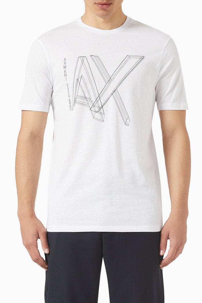

Logo T-shirt in Cotton Jersey, White