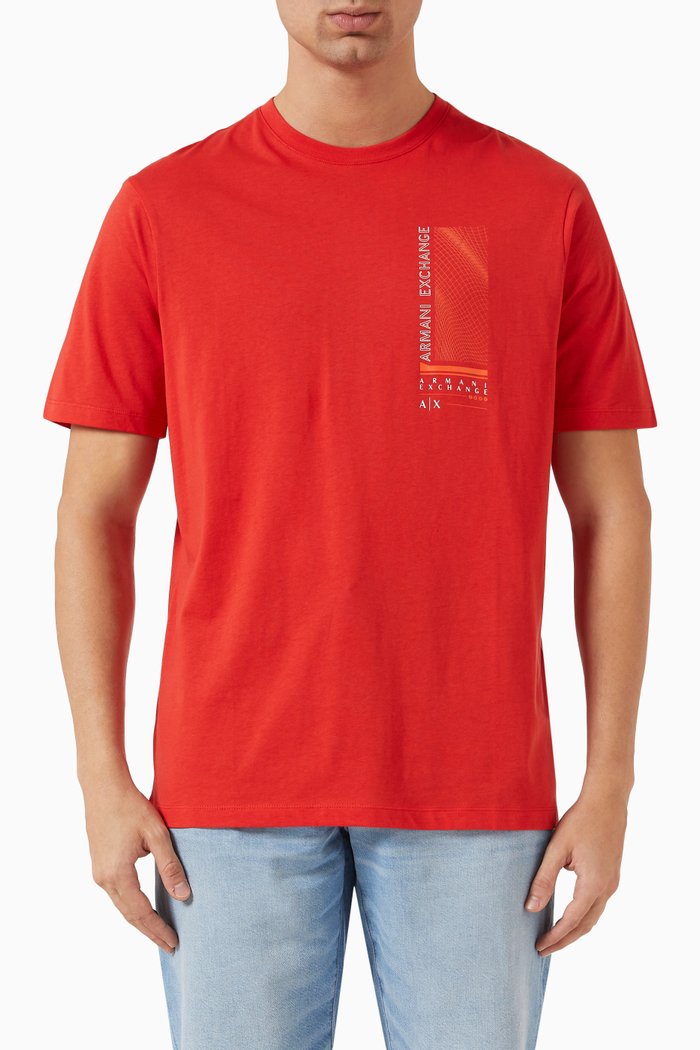 

Graphic Logo T-shirt in Cotton Jersey, Red