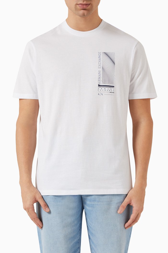 

Graphic Logo T-shirt in Cotton Jersey, White