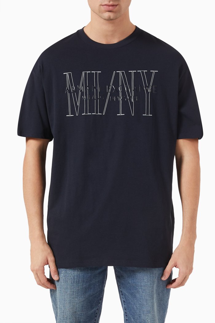 

Logo T-shirt in Cotton Jersey, Blue