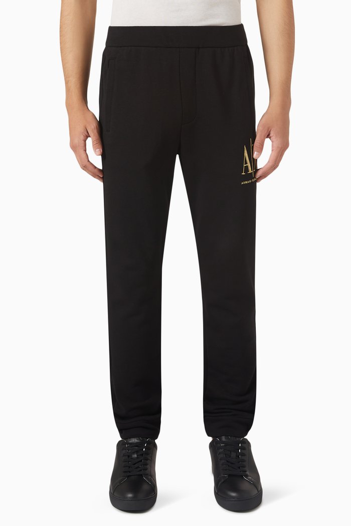 

Logo Sweatpants in Cotton, Black