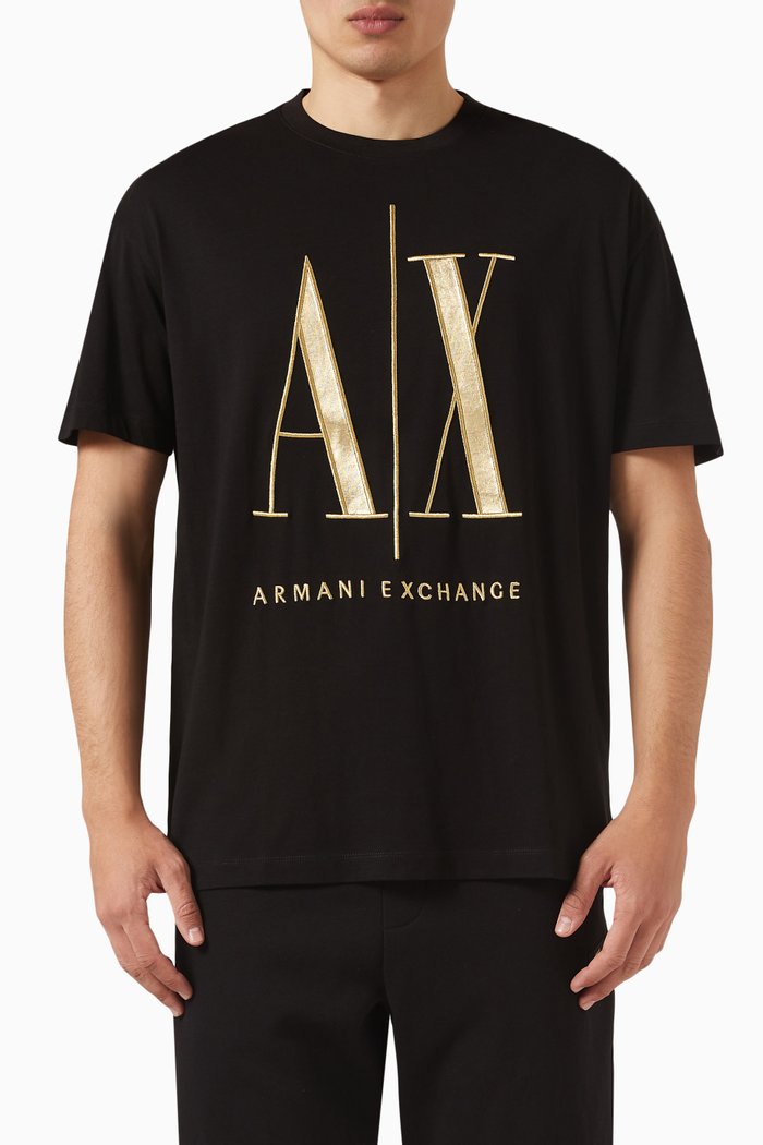 

Logo T-shirt in Cotton Jersey, Black