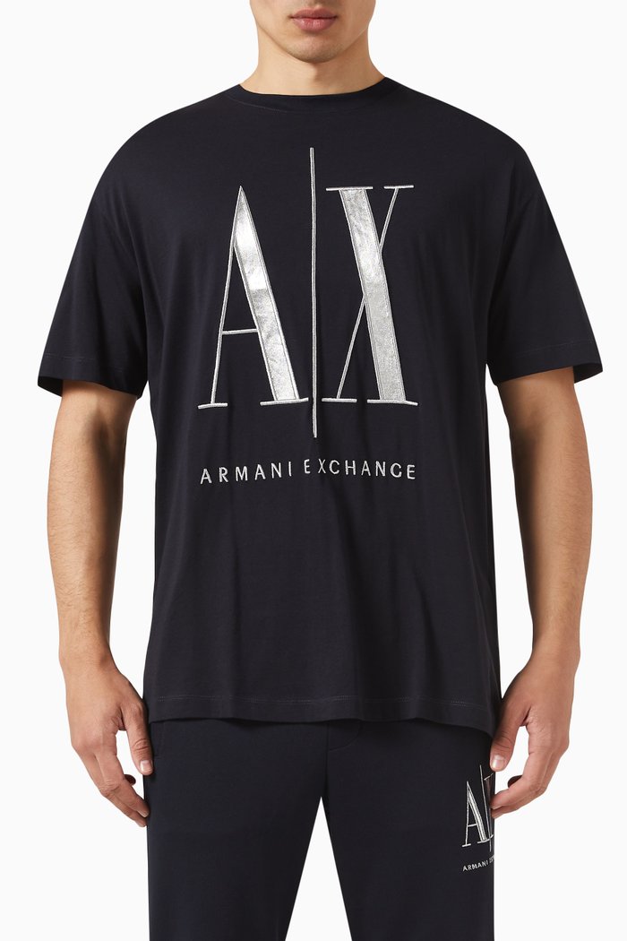 

Logo T-shirt in Cotton Jersey, Blue