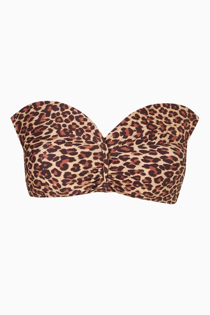 

Victoria Reversible Bikini Top, Brown