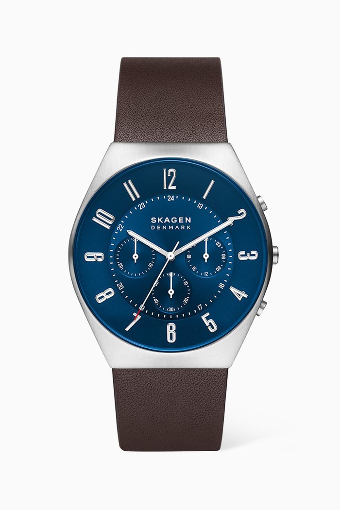 

Grenen Chronograph Watch, 42mm, Silver