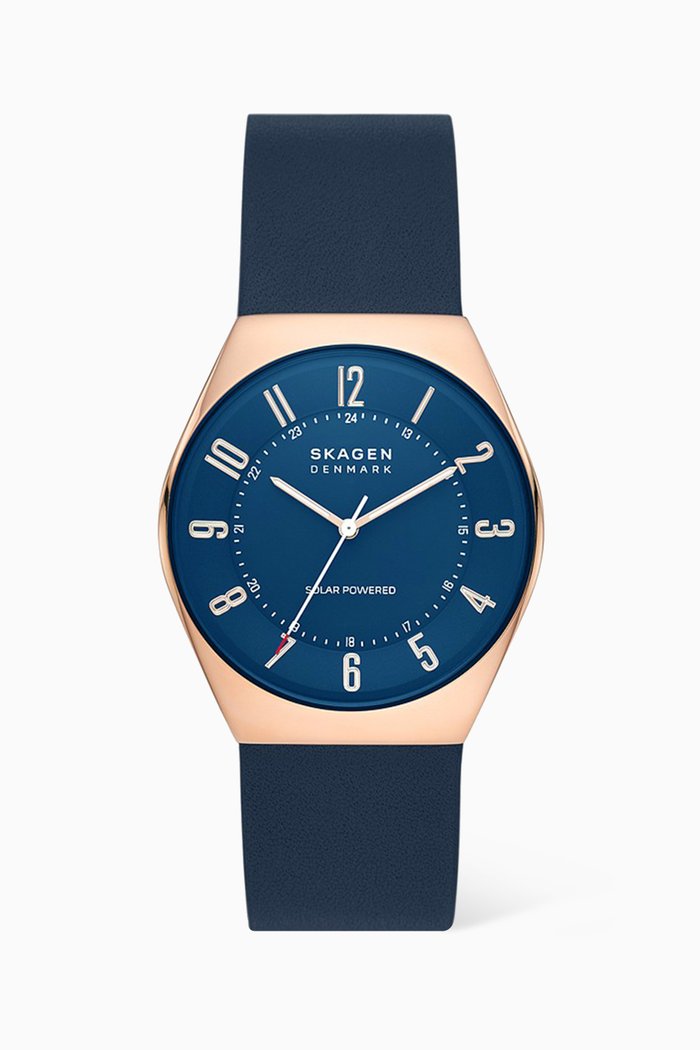 

Grenen Solar Powered Watch, 37mm, Rose gold