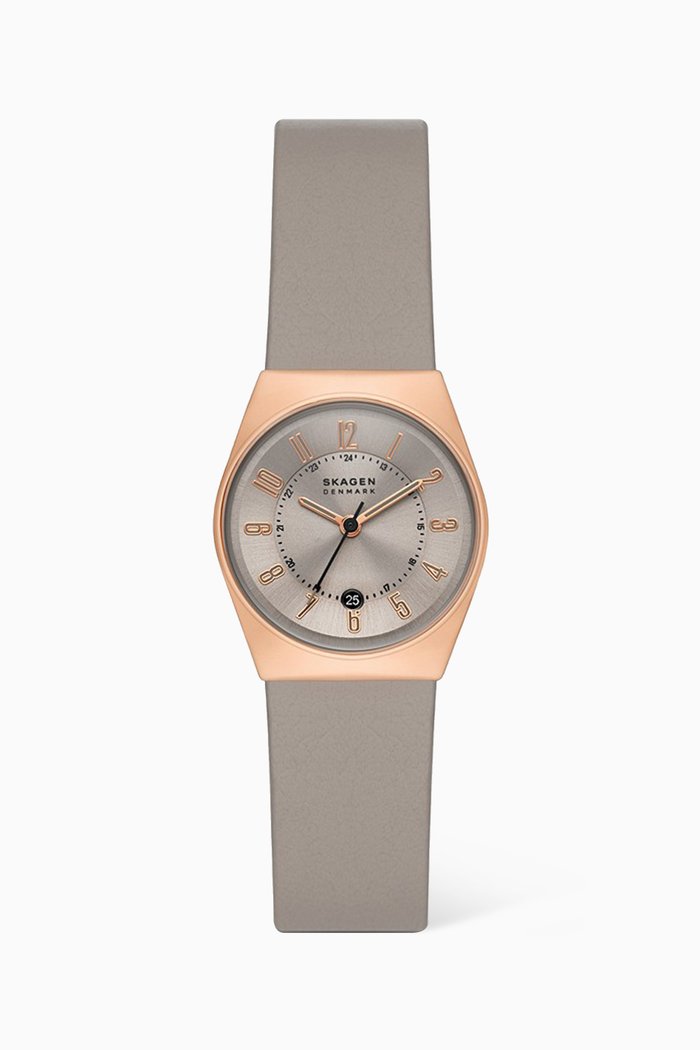 

Grenen Lille Two-hand Eco Leather Watch, 26mm, Rose gold