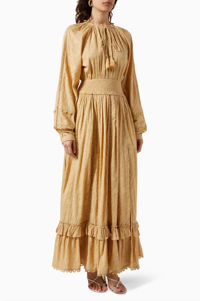 

Mavi Lace Maxi Dress in Cotton, Pink