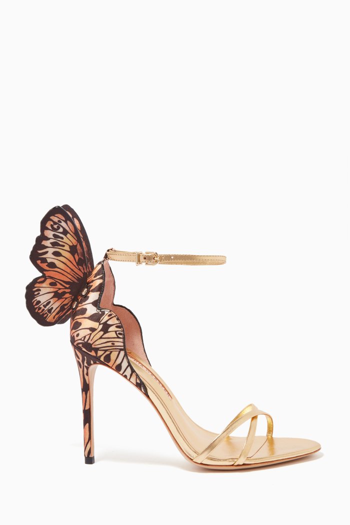 

Chiara 100 Sandals in Metallic-leather, Gold