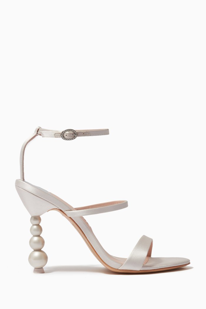 

Rosalinda Perla 100 Platform Sandals in Satin, White