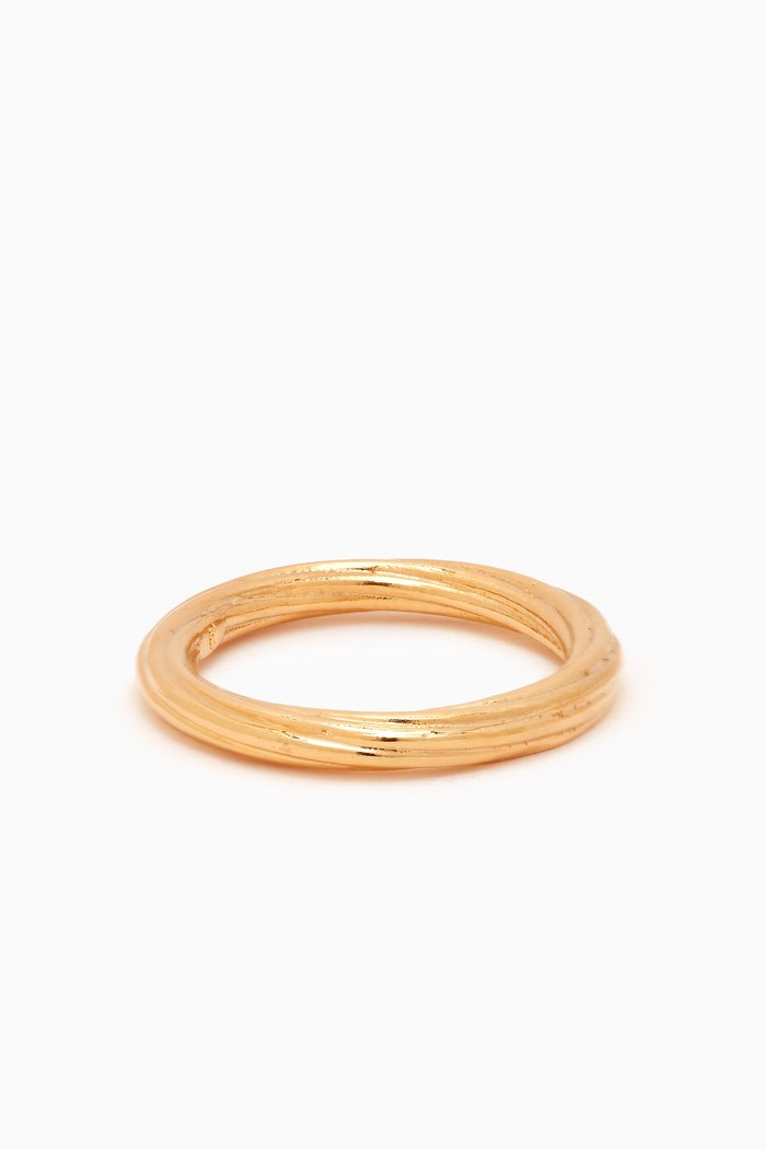

Twist Arty Ring in Metal, Gold