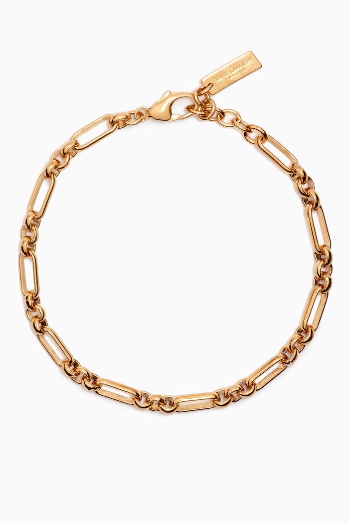 

Figaro Chain Bracelet in Gold-tone Metal