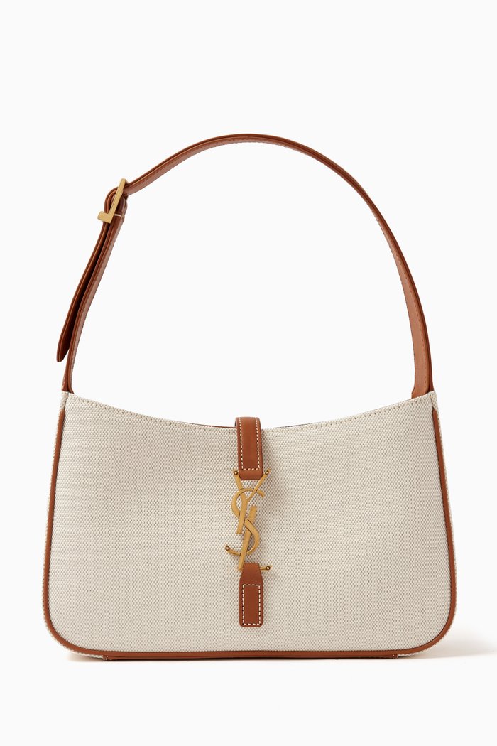 

Le 5 à 7 Hobo Bag in Canvas, White