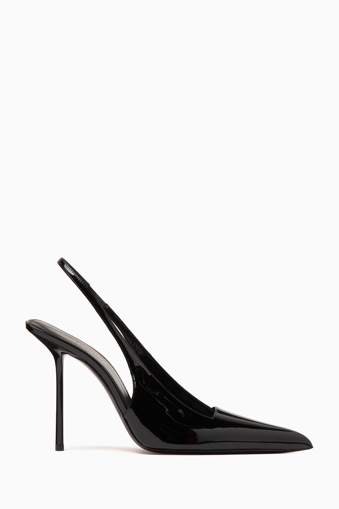 

Kiss Slingback Pumps in Patent Leather, Black