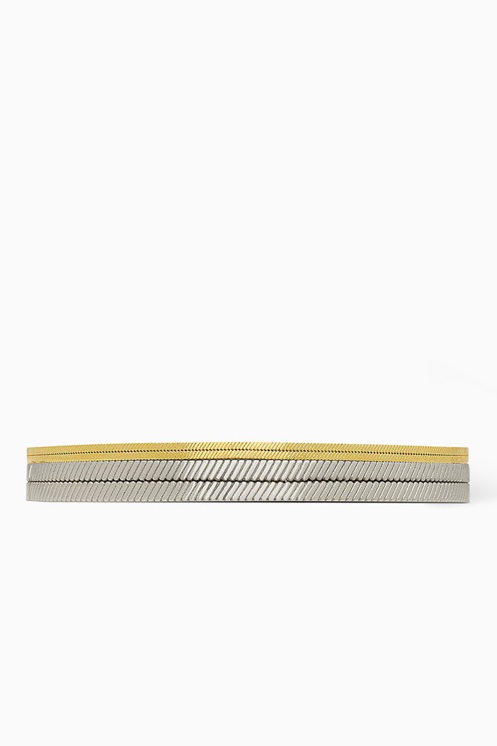 

Tandem Bracelet in Metal, Silver