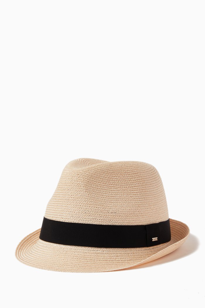 

Trilby Hat in Straw, Neutral