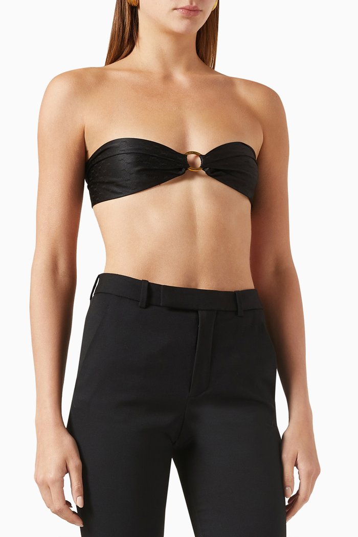 

Cassandre Bandeau in Organic Silk, Black