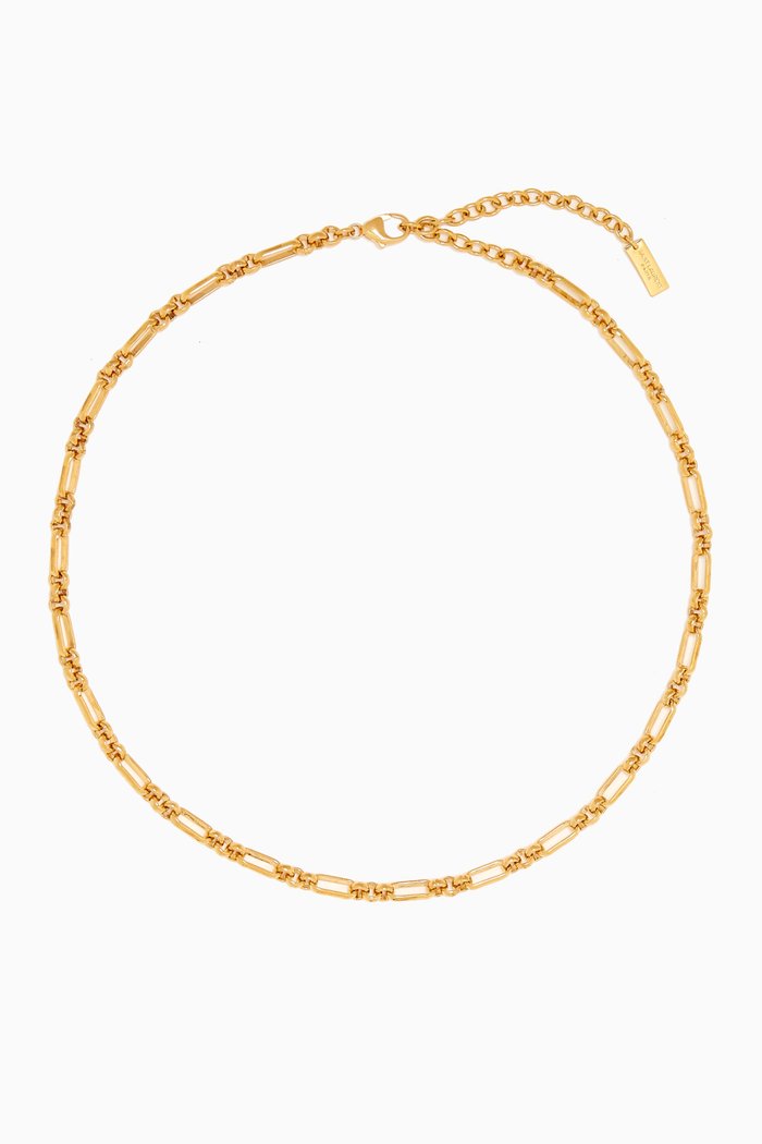 

Figaro Chain Necklace in Metal, Gold