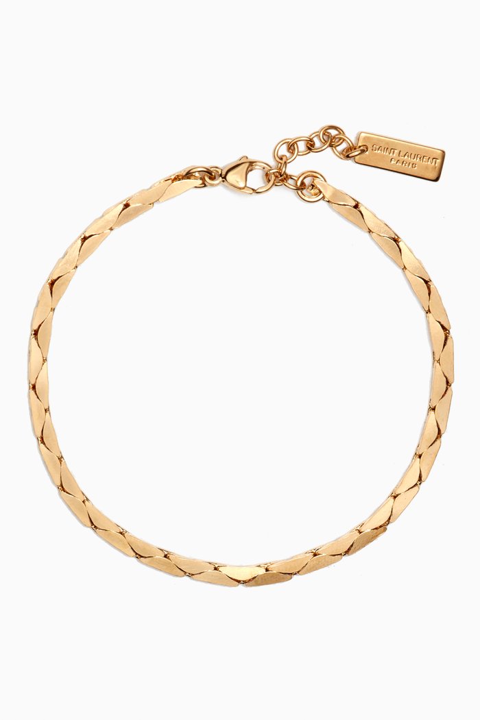 

Snake Chain Bracelet in Metal, Gold