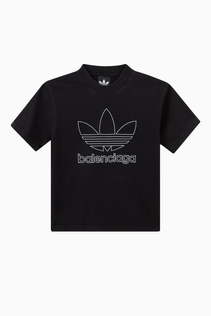 

x Adidas T-shirt in Cotton Jersey, Black