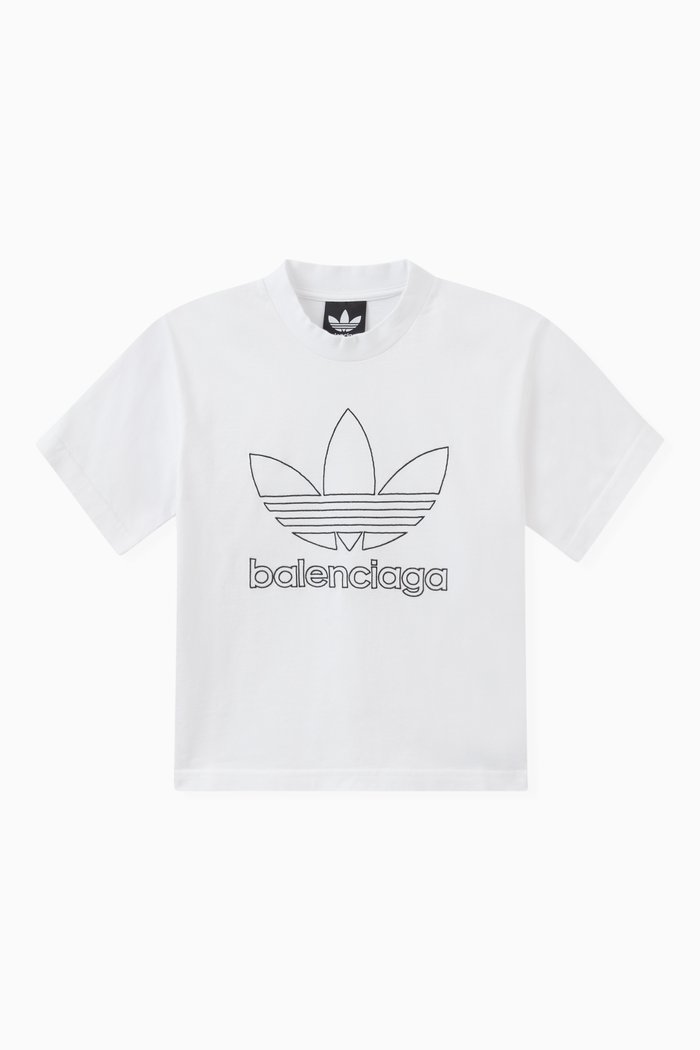 

X Adidas Embroidered T-shirt in Cotton, White