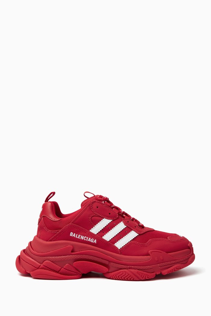 

x Adidas Triple S Sneakers in Mesh, Red