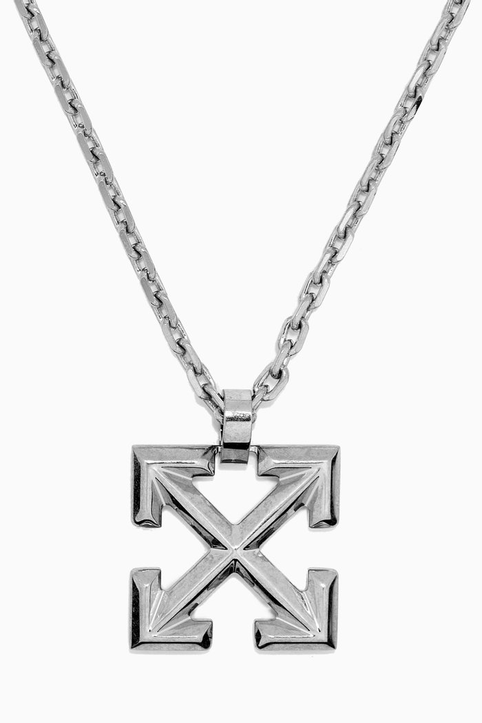 

Arrow Chain Necklace in Brass, Silver