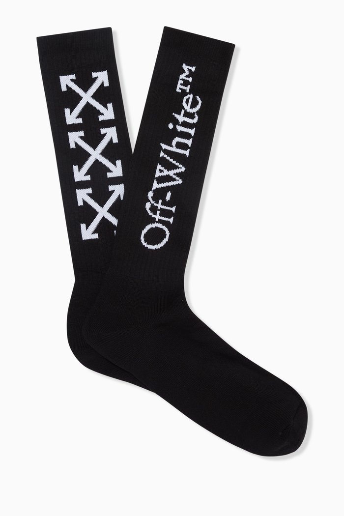 

Arrow Bookish Socks in Cotton-polyester Blend, Black