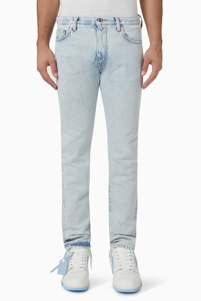 

Single Arrow Slim Jeans in Denim, Blue