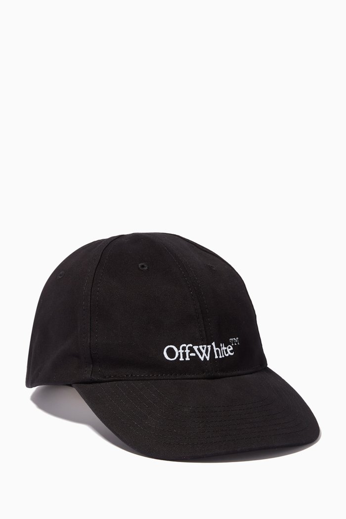 

Bookish Baseball Cap in Cotton, Black