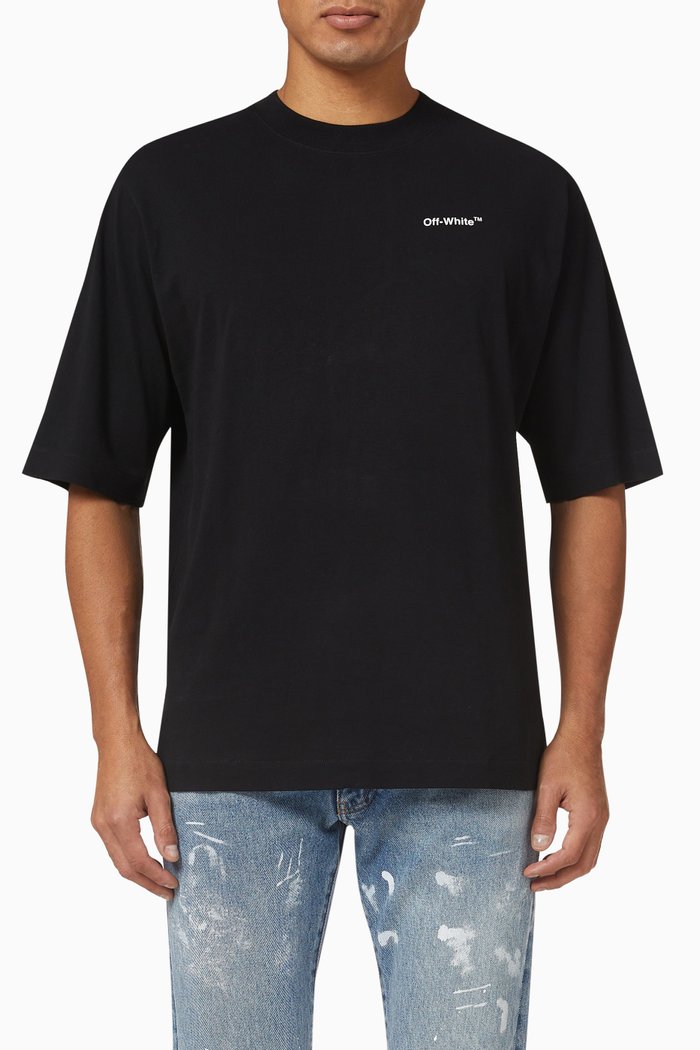 

Caravaggio Crownin Skate T-shirt in Cotton, Black