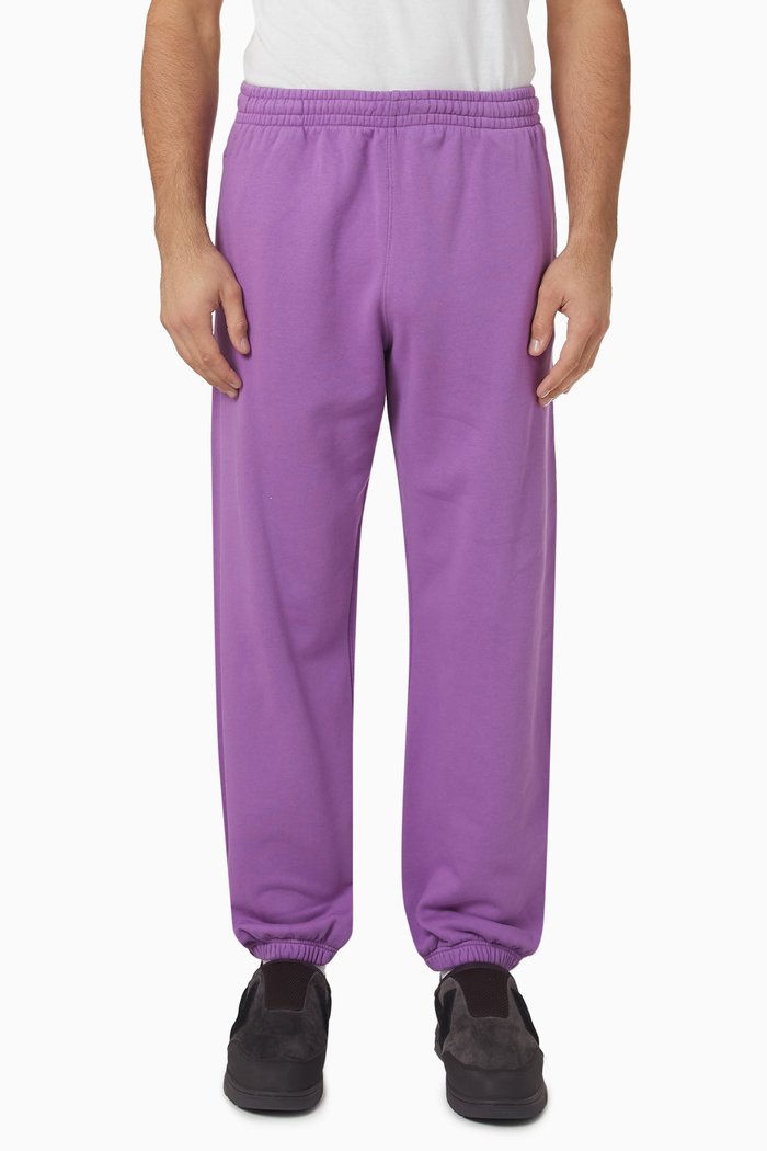 

Diag Tab Print Print Slim Sweatpants in Cotton, Purple