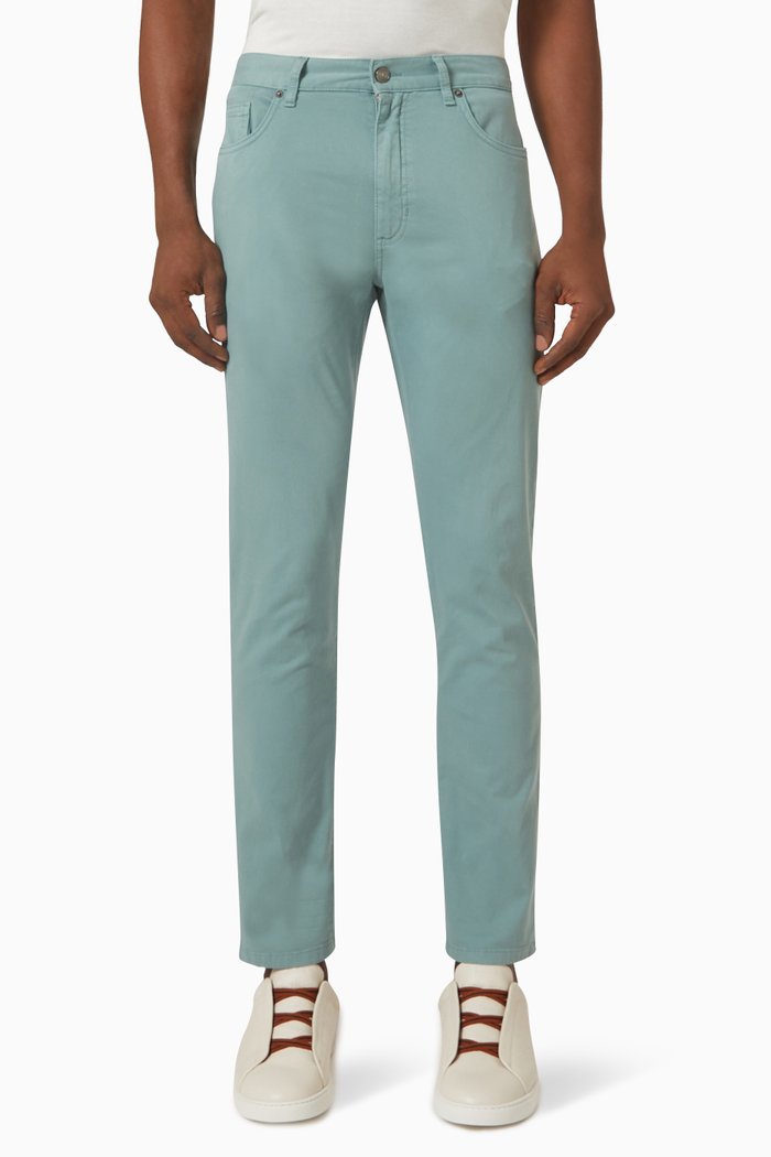 

Jeans in Cotton Gabardine, Blue