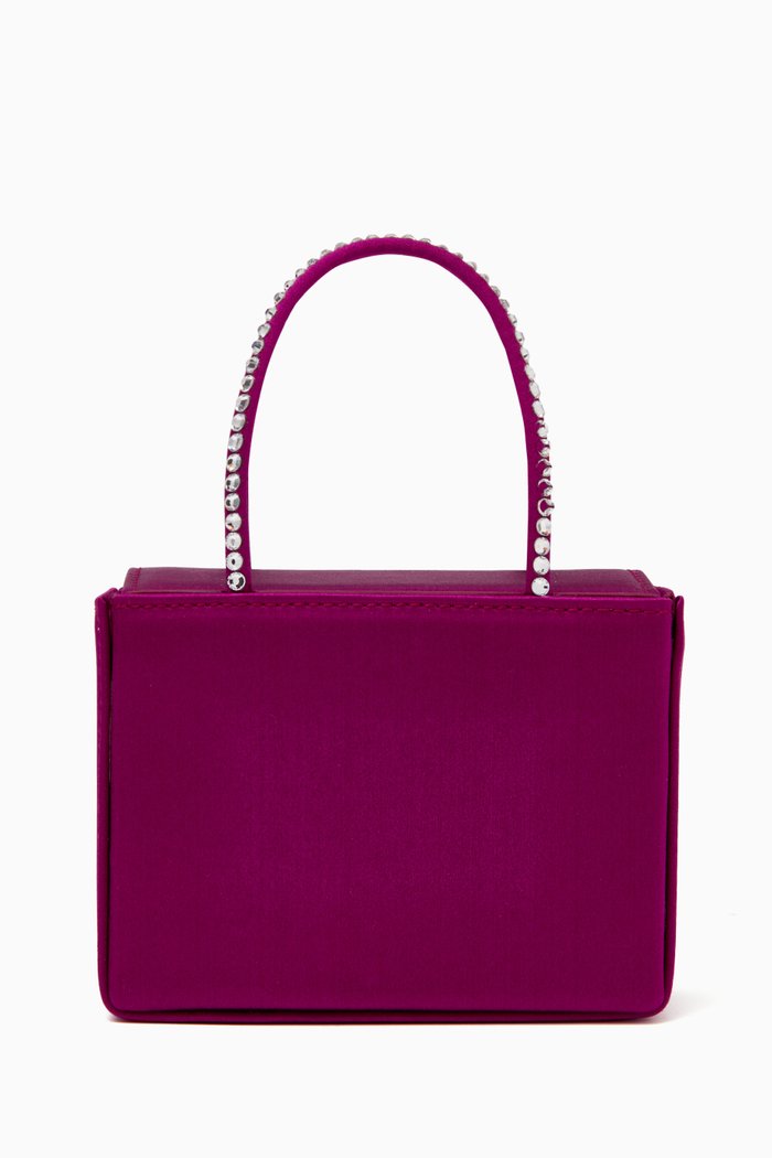 

Mini Super Amini Gilda Top-handle Bag in Satin, Pink