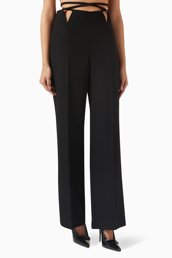 

V-wire Pants in Wool-blend, Black