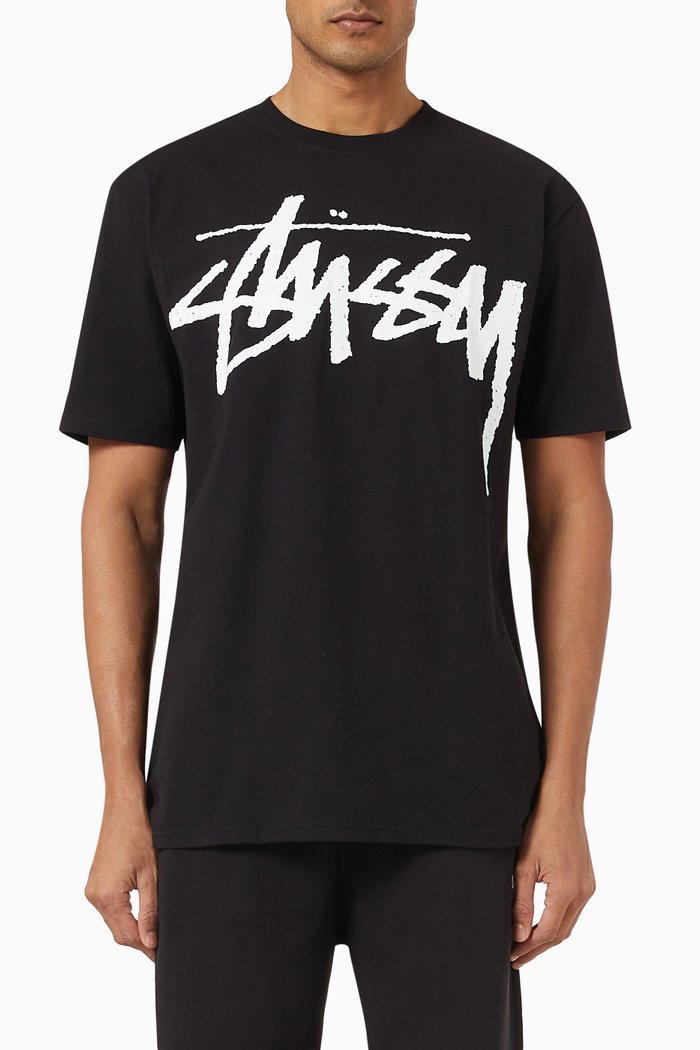 

Big Stock T-shirt in Cotton Jersey, Black