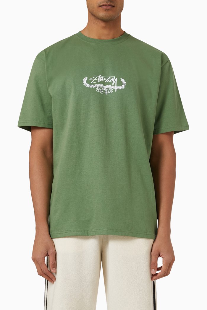 

Wreath T-shirt in Cotton Jersey, Green